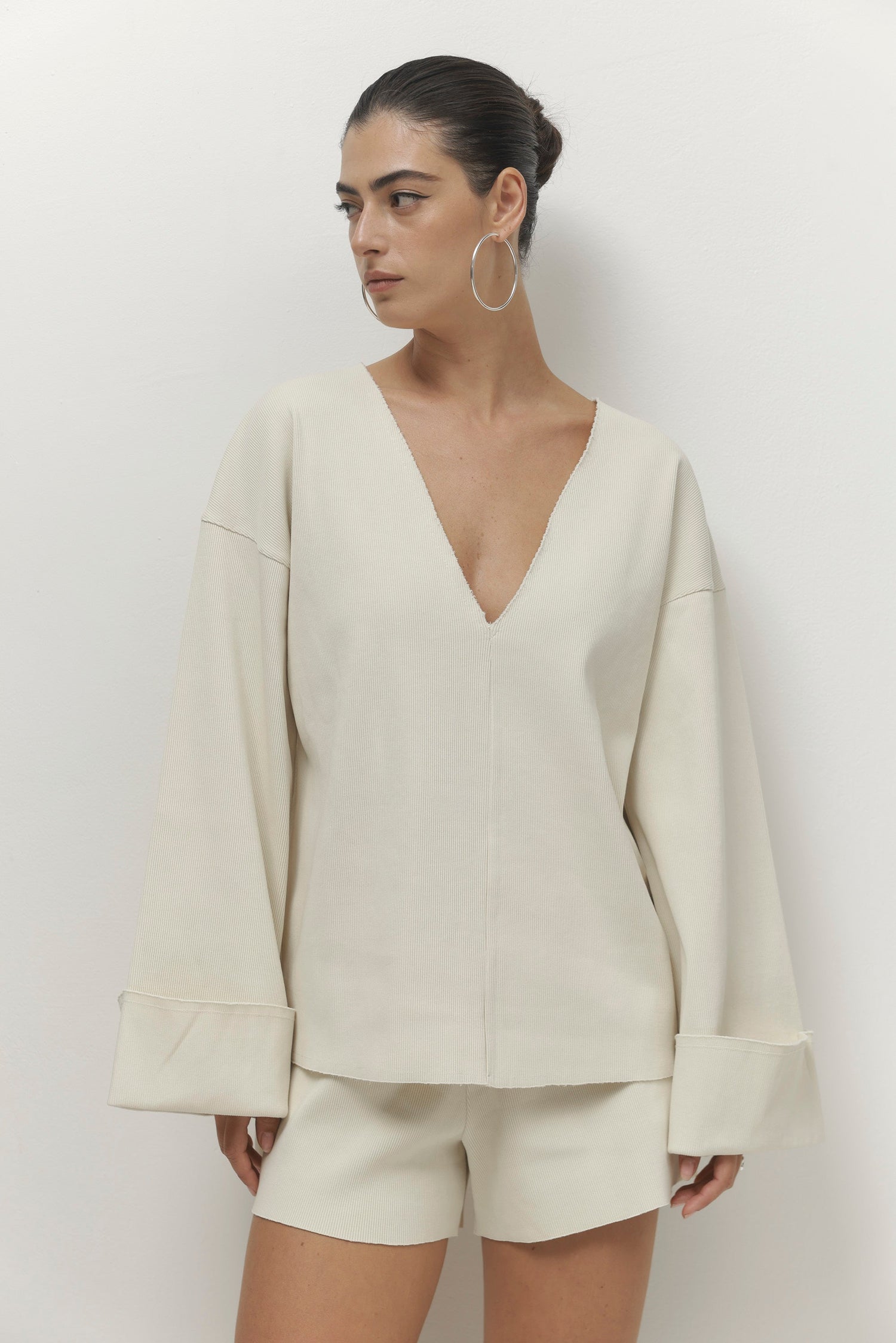מכנסיים קצרים לנשים Pleated